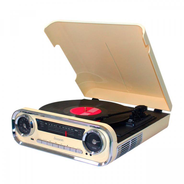 Tocadiscos con radio vintage LAUSON con bluetooth Genial